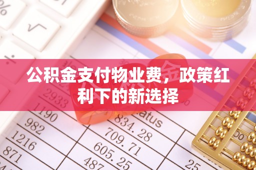 启东公积金支付物业费，政策红利下的新选择