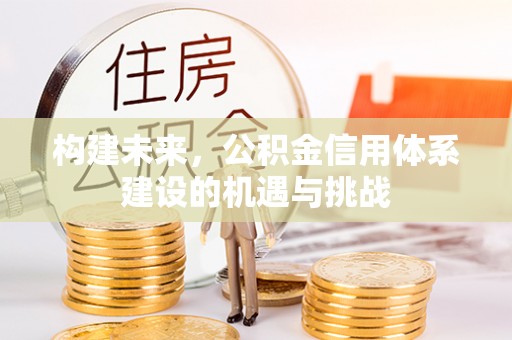 启东构建未来，公积金信用体系建设的机遇与挑战