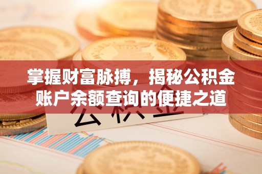 启东掌握财富脉搏，揭秘公积金账户余额查询的便捷之道