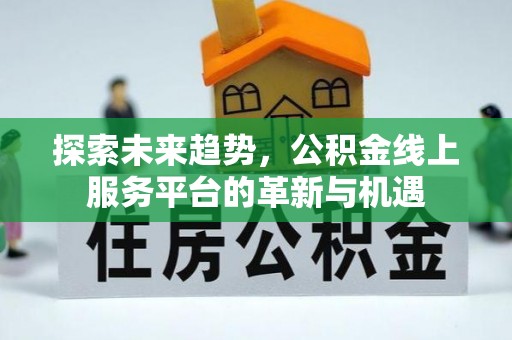 启东探索未来趋势，公积金线上服务平台的革新与机遇