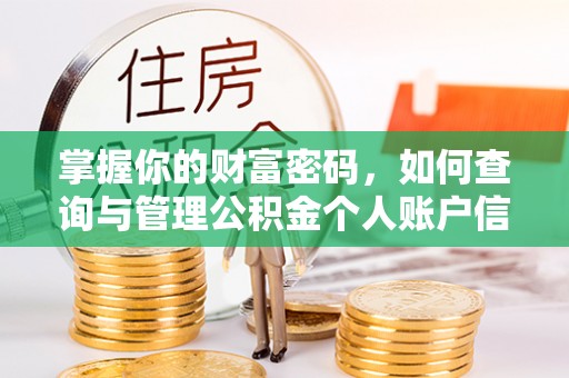 启东掌握你的财富密码，如何查询与管理公积金个人账户信息