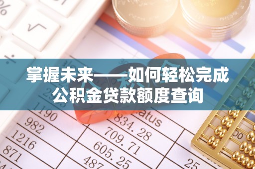 启东掌握未来——如何轻松完成公积金贷款额度查询