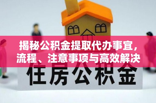 启东揭秘公积金提取代办事宜，流程、注意事项与高效解决方案