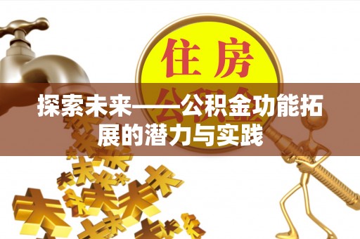 启东探索未来——公积金功能拓展的潜力与实践